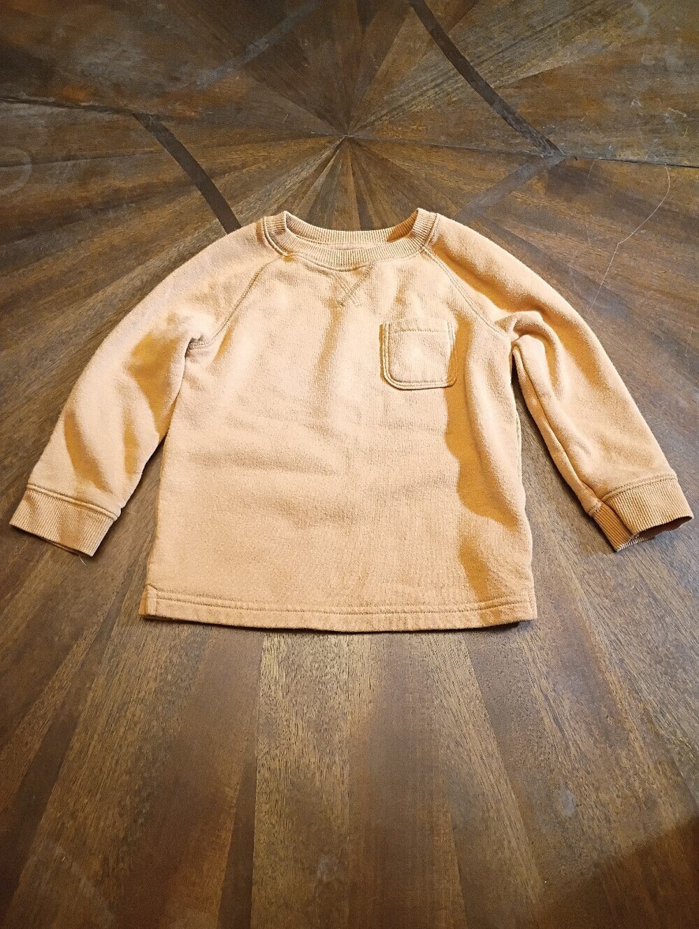 Cat & Jack Toddler Girls Mustard Yellow Pullover Sweatshirt w/ Pocket Size 2T